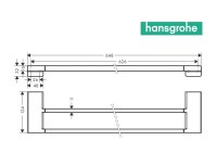 MEDIDAS TOALLERO LAVABO DOBLE ADDSTORIS HANSGROHE